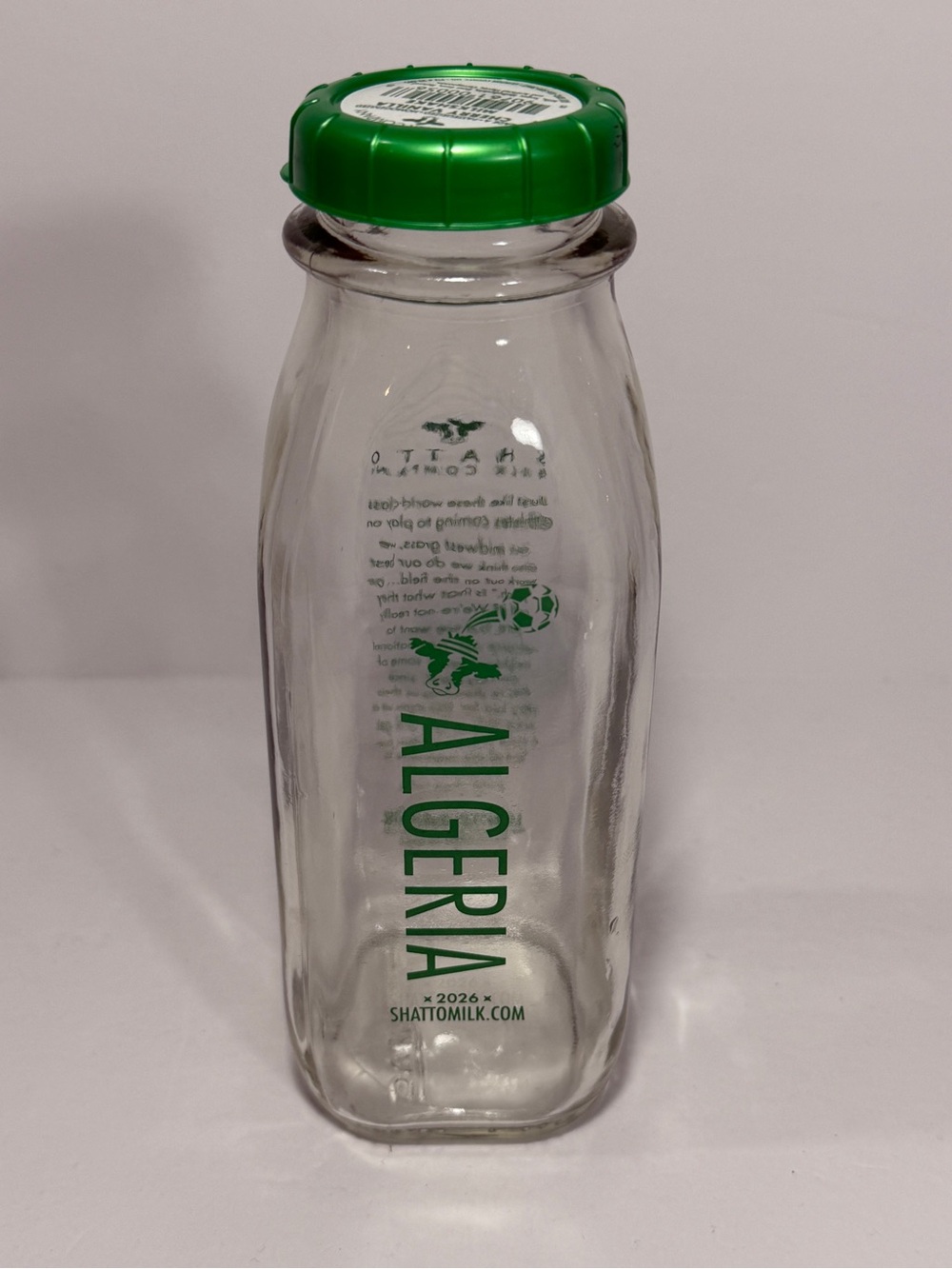 Shatto Milk Bottle Algeria FIFA World Cup Soccer 2026 Football Limited EMPTY